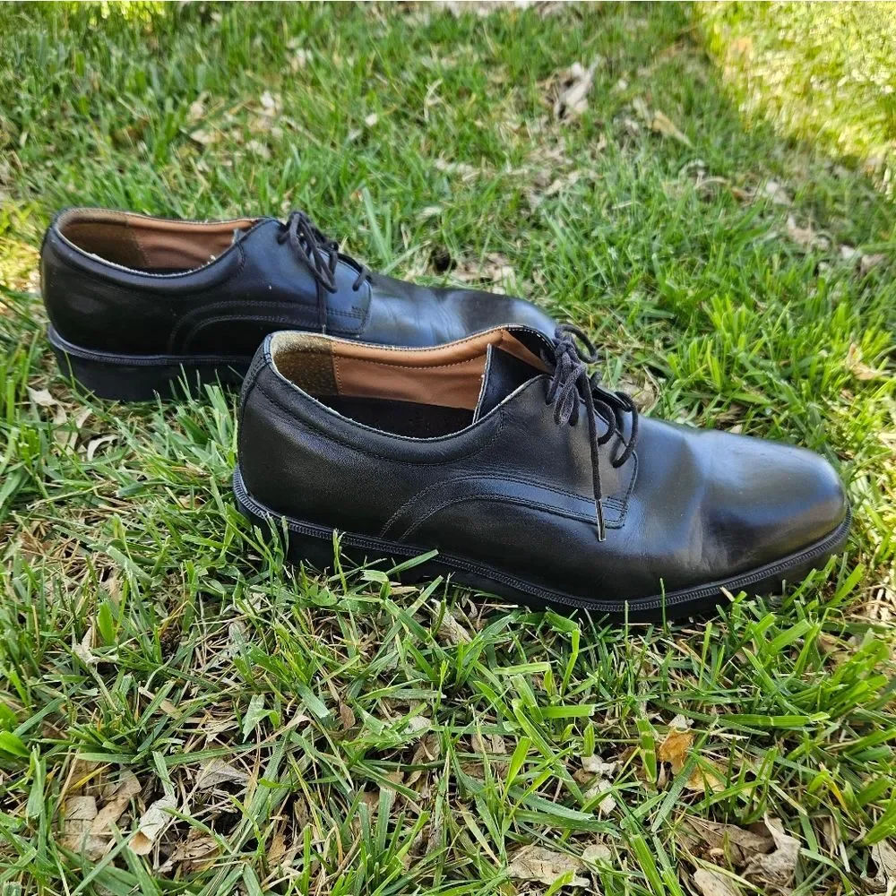Rockport Classic Black Leather Men's Shoes Size 10.5W